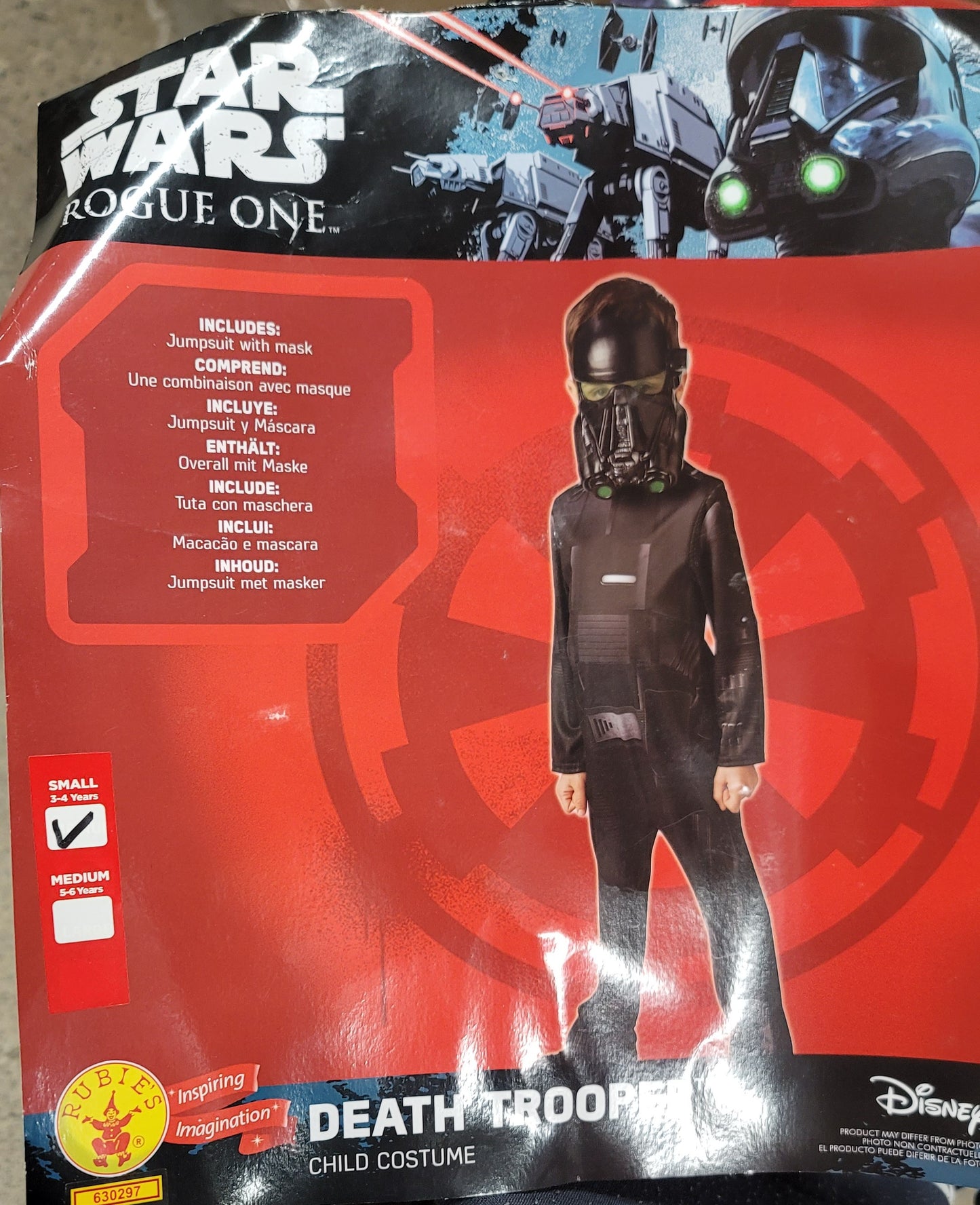 Star wars 3-4 year Child Costume