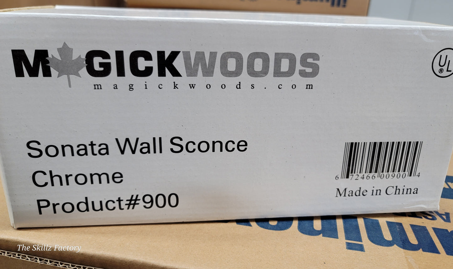 Sonata wall sconce chrome