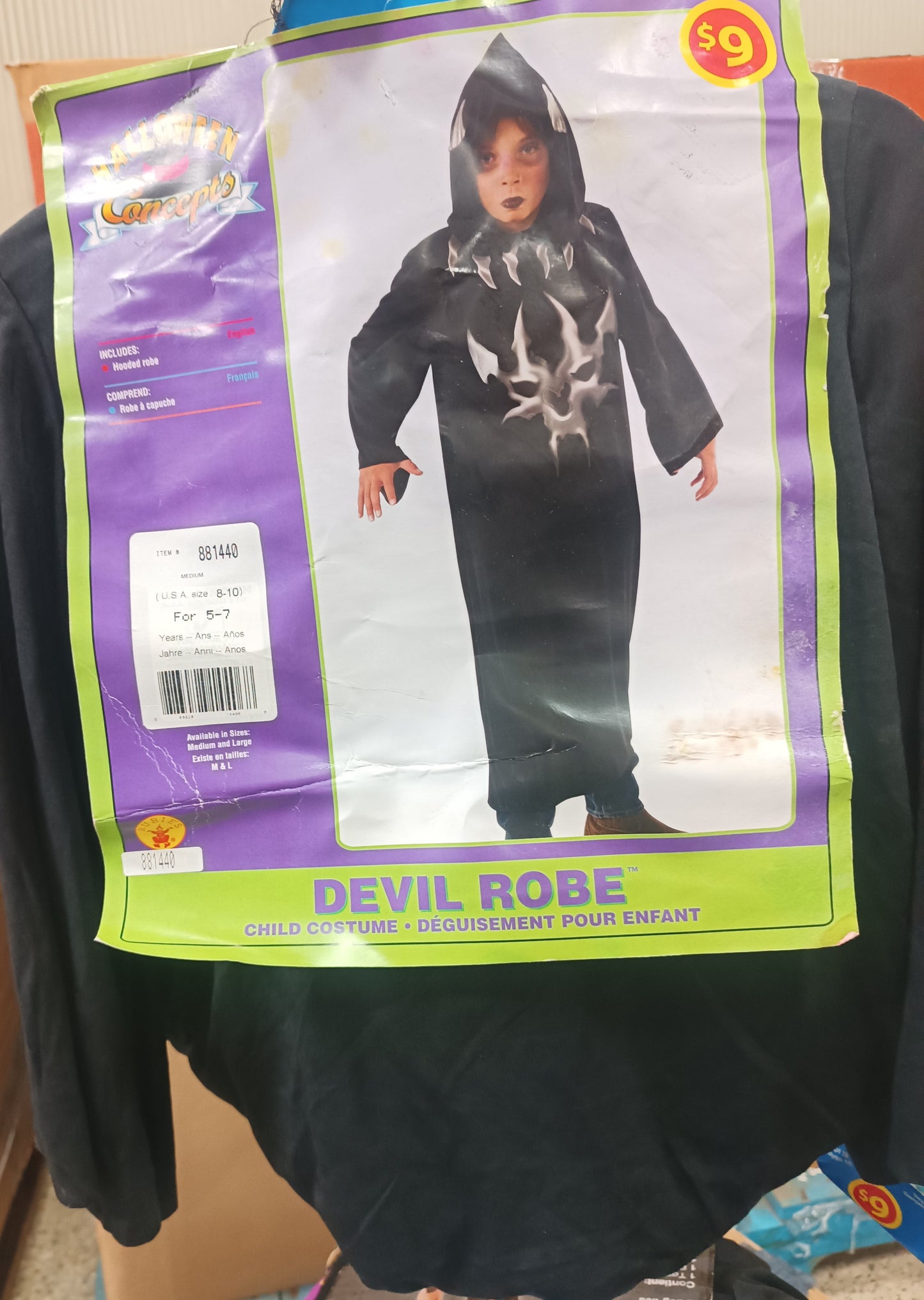 Devil Robe Child Costume 5-7