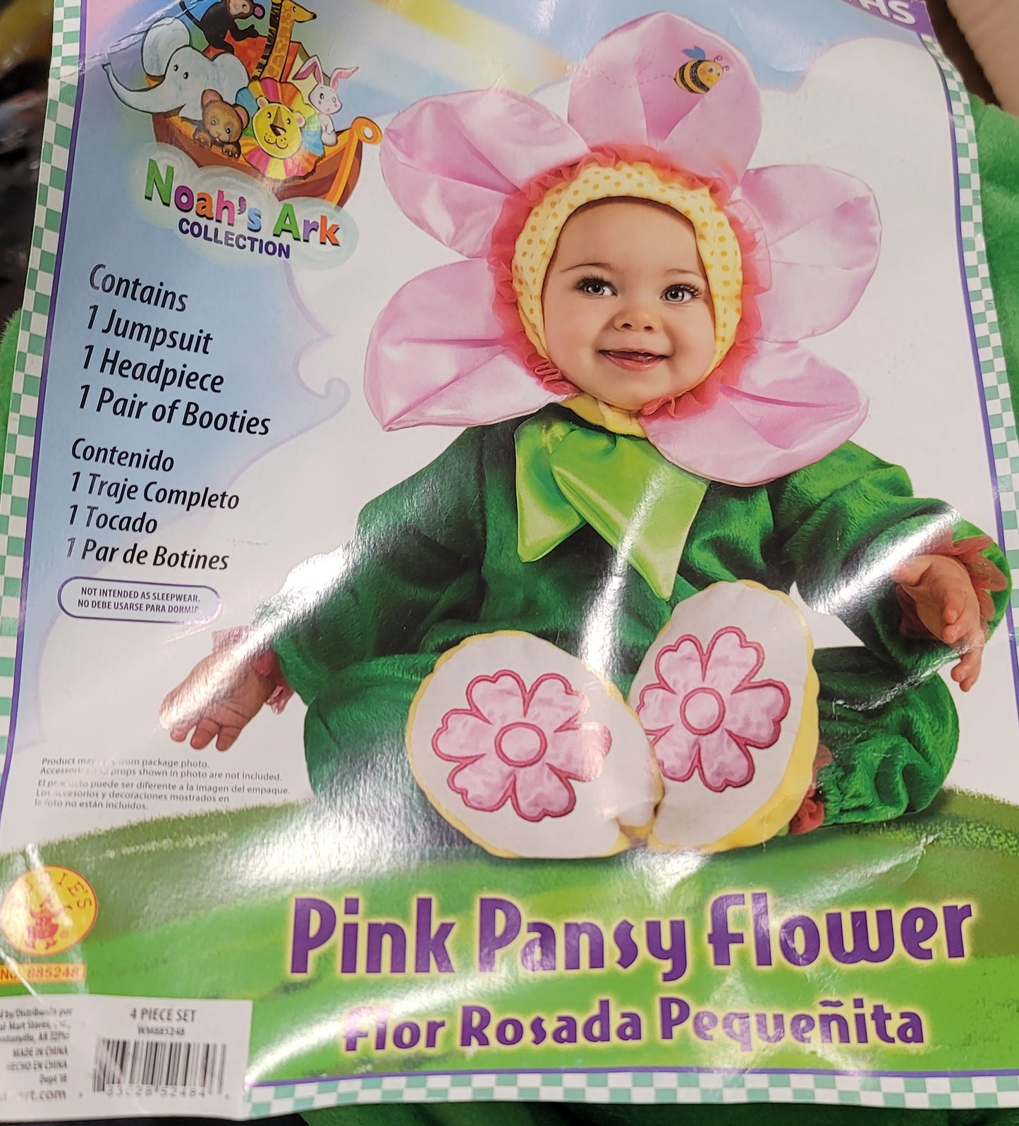 Pink pansy flower (6-12)months
