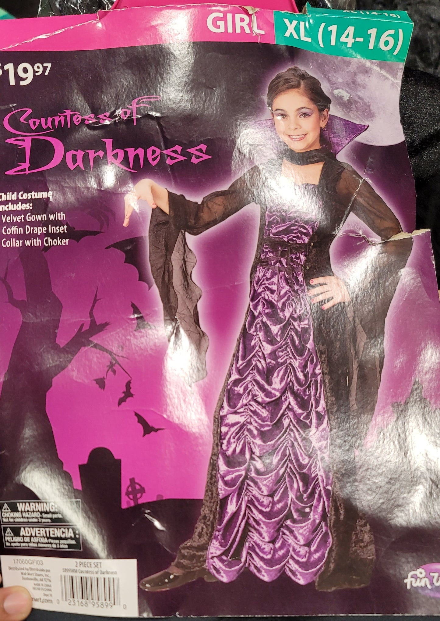 Countess of darkness Girl XL (14-16)