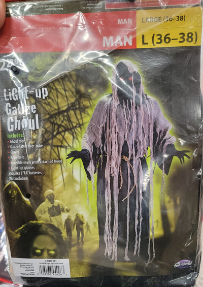Light up Gauze Ghoul man large (36-38)
