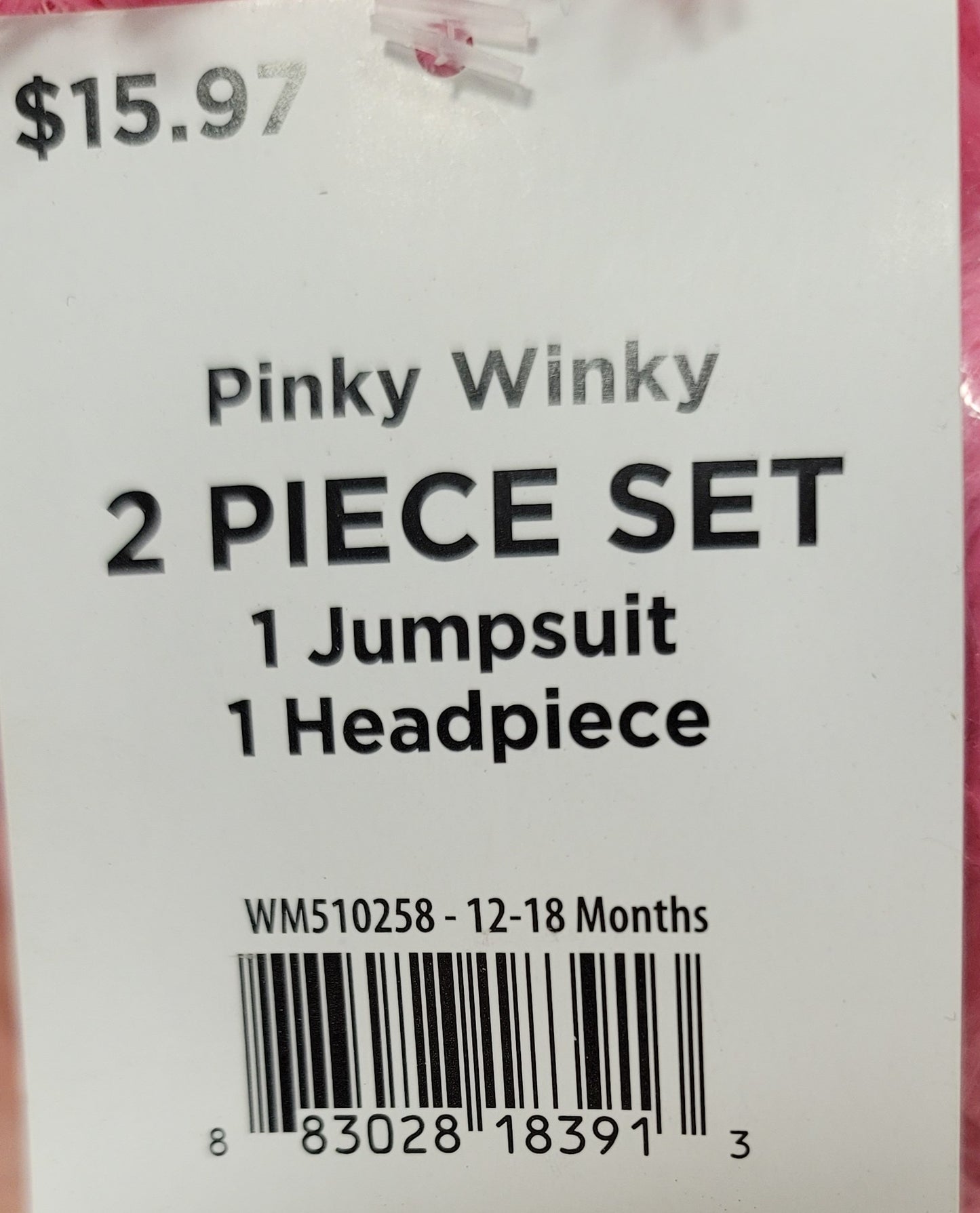 Pinky windy 12-18  months