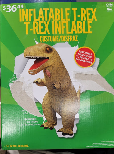 Inflatable t-rex Costume