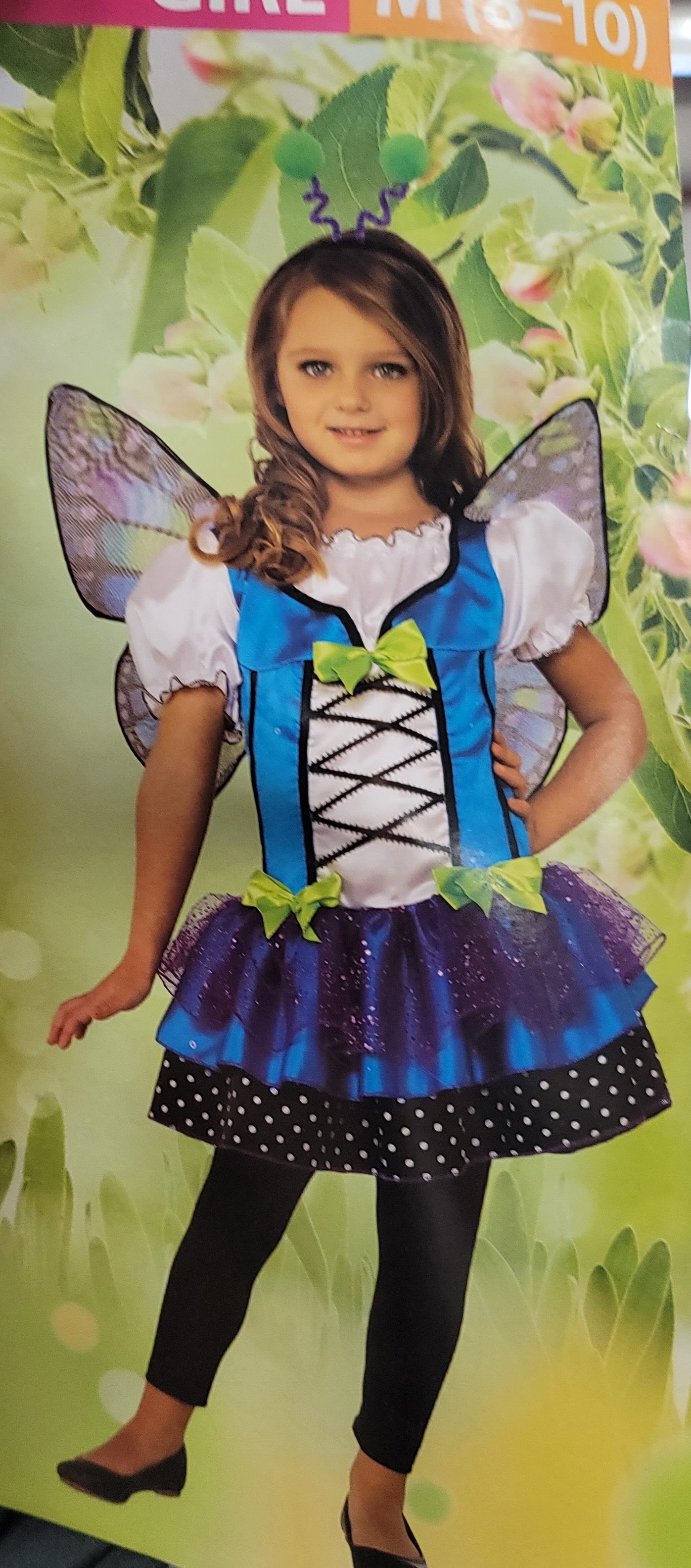 Blue  butterfly  girl costume 8-10
