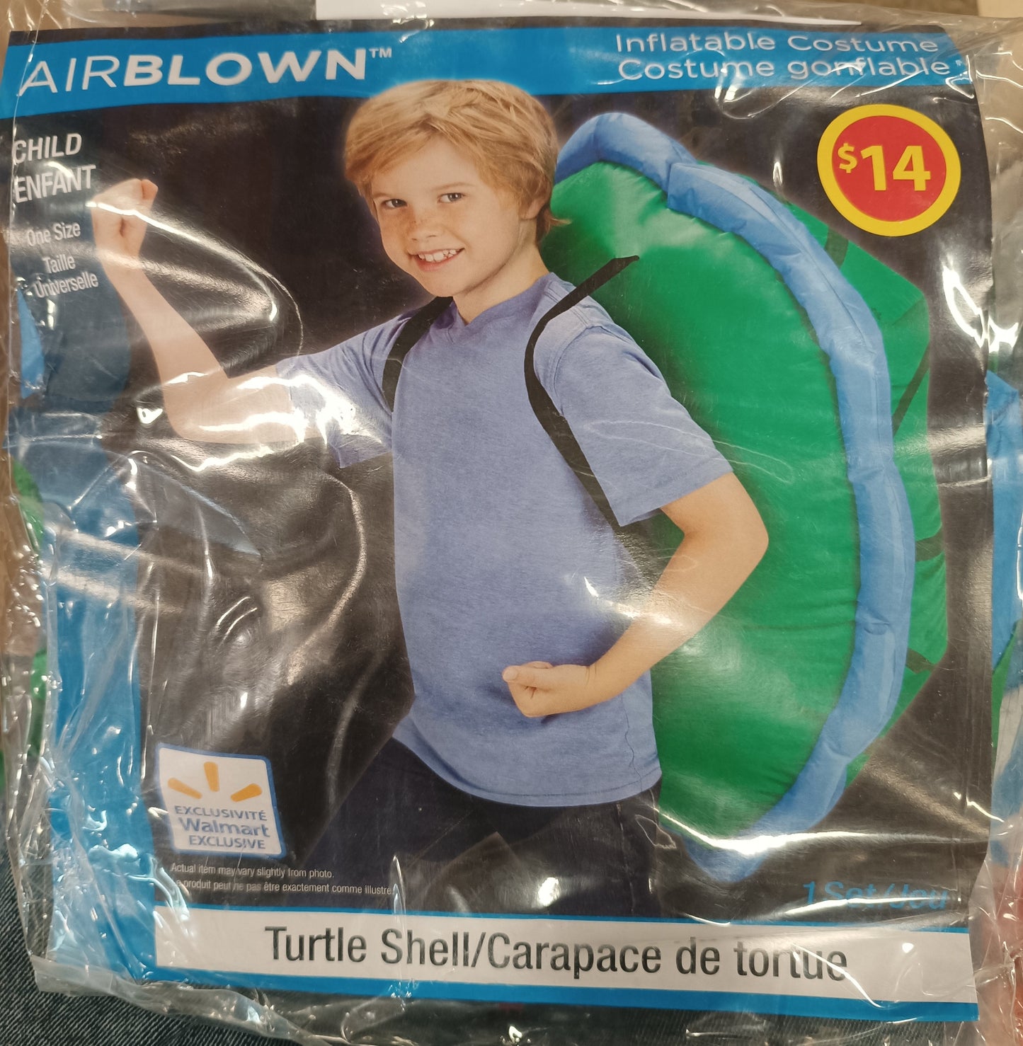 Airblown inflatable Costume Turtle Shell