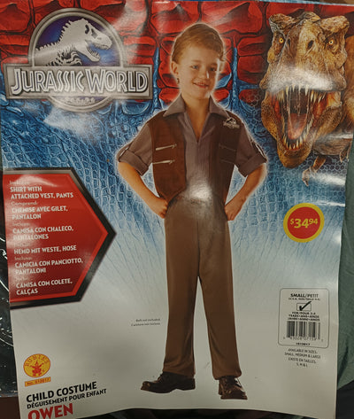 Jurassic World Child Costume owem S 3-4
