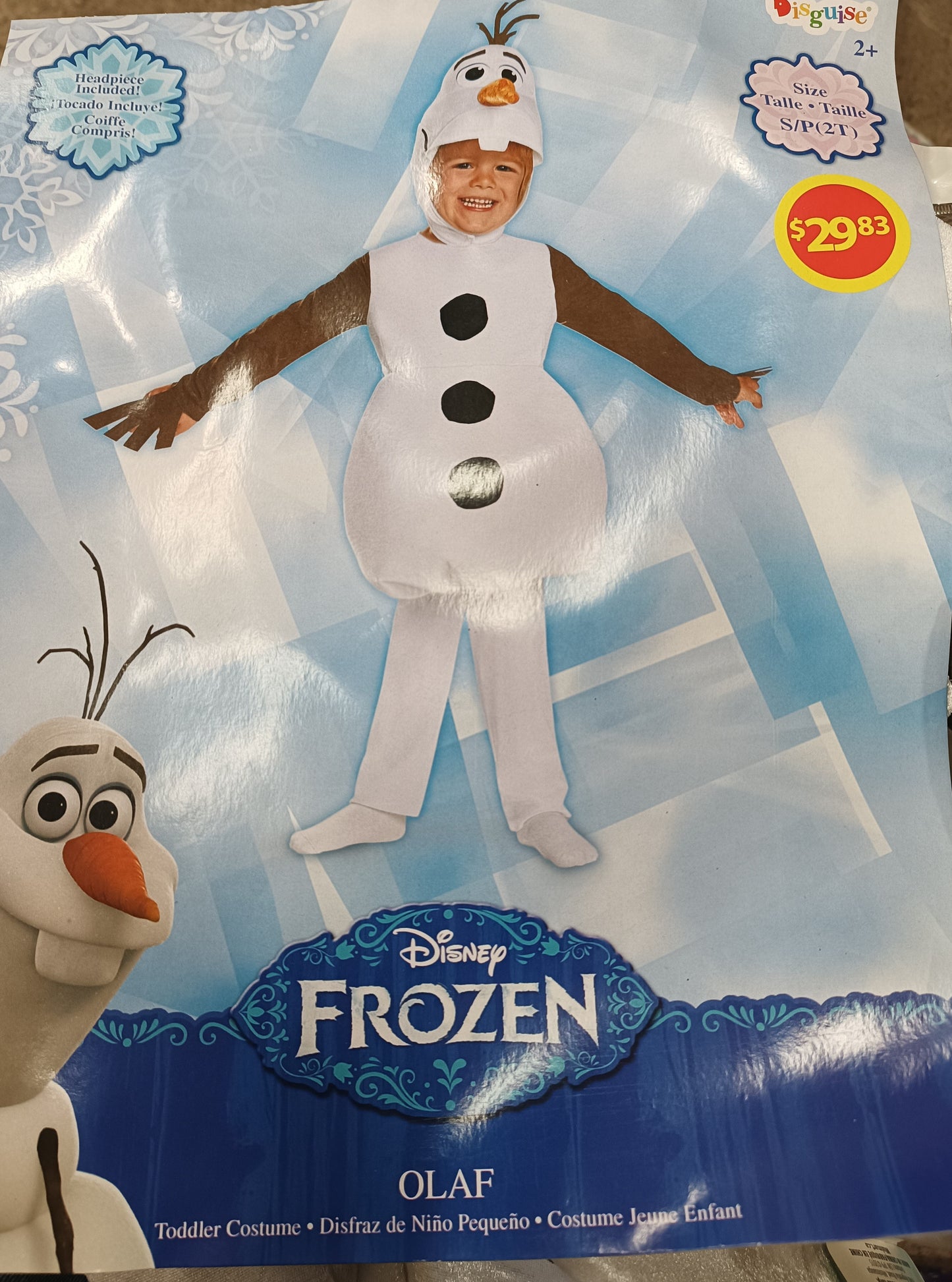 Frozon Olaf Toddler Costume