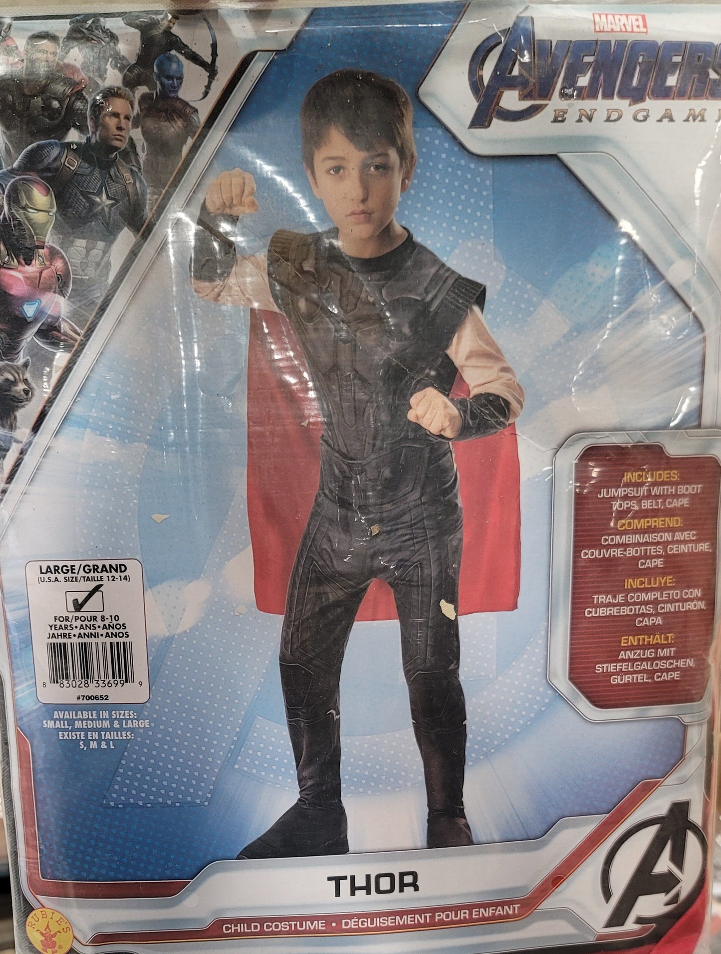 Marvel Avengers Thor Child Costume large 12-14