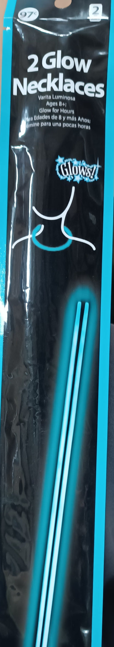 2 Glow Necklaces 2 Light Sticks