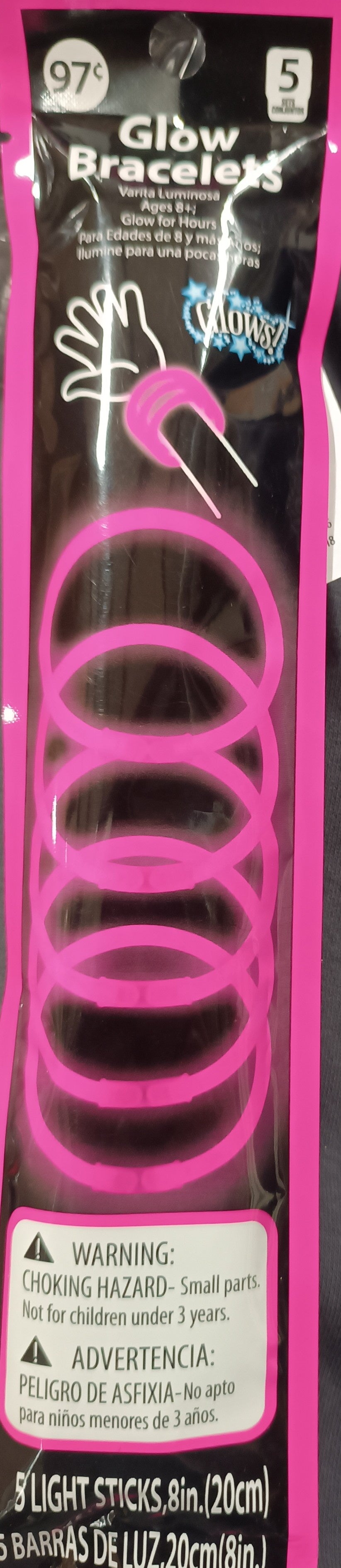 Glow Bracelets 5 Light Sticks 44262
