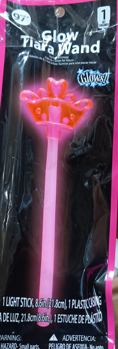 Glow Tiara Wand 1 Light Stick