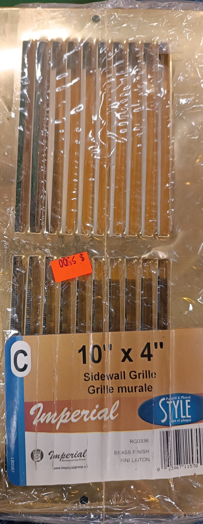 10' x 4' Sidewall Grille