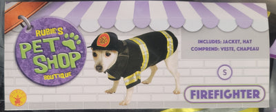Firefighter Pet Costume small size