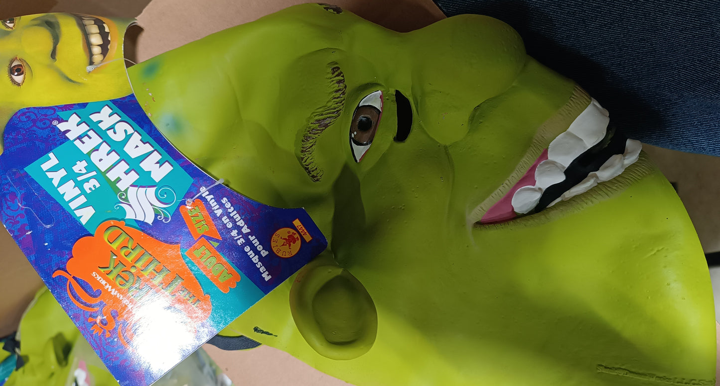 Shrek Mask Vinyl 3/4 Adult
