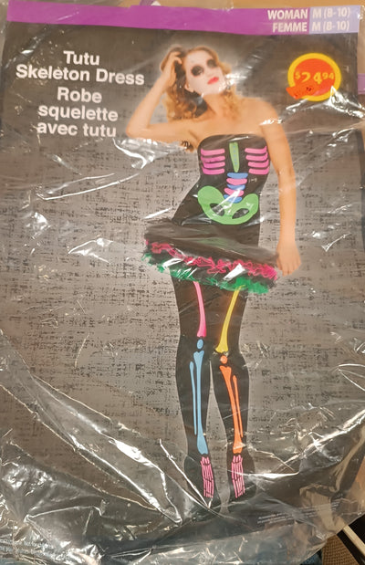 Tutu Skeleton dress M 8-10
