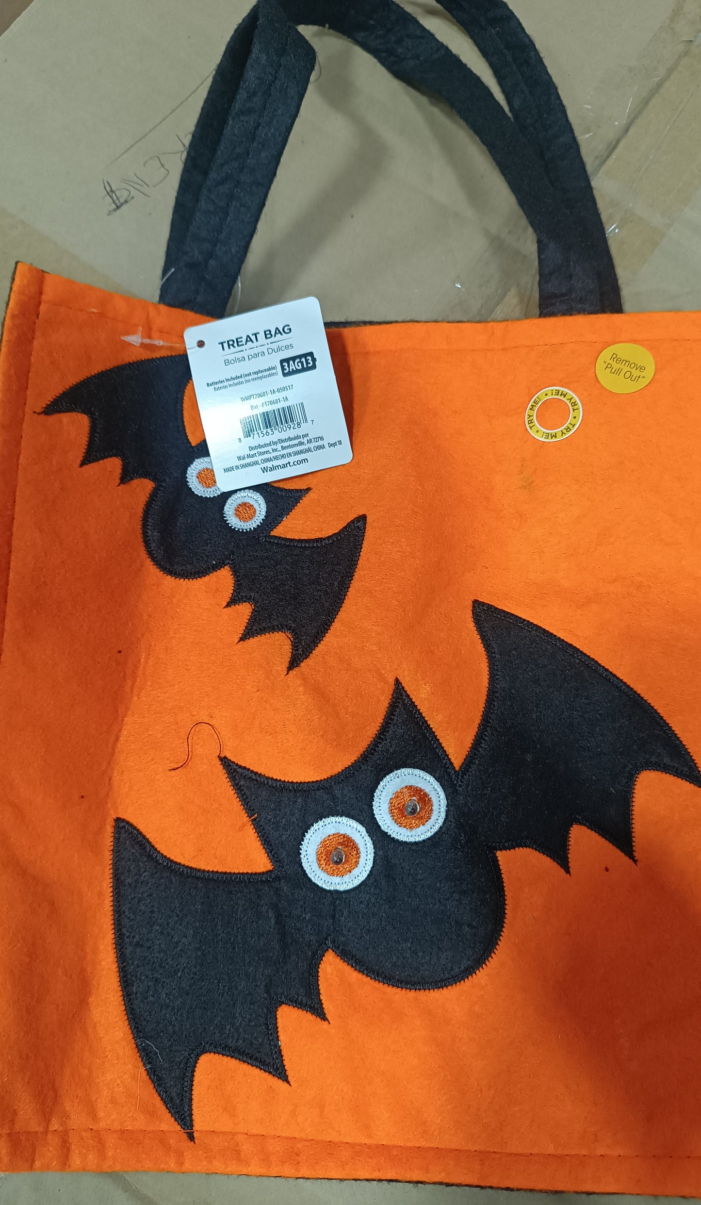 Bat Treat Bag Light Up