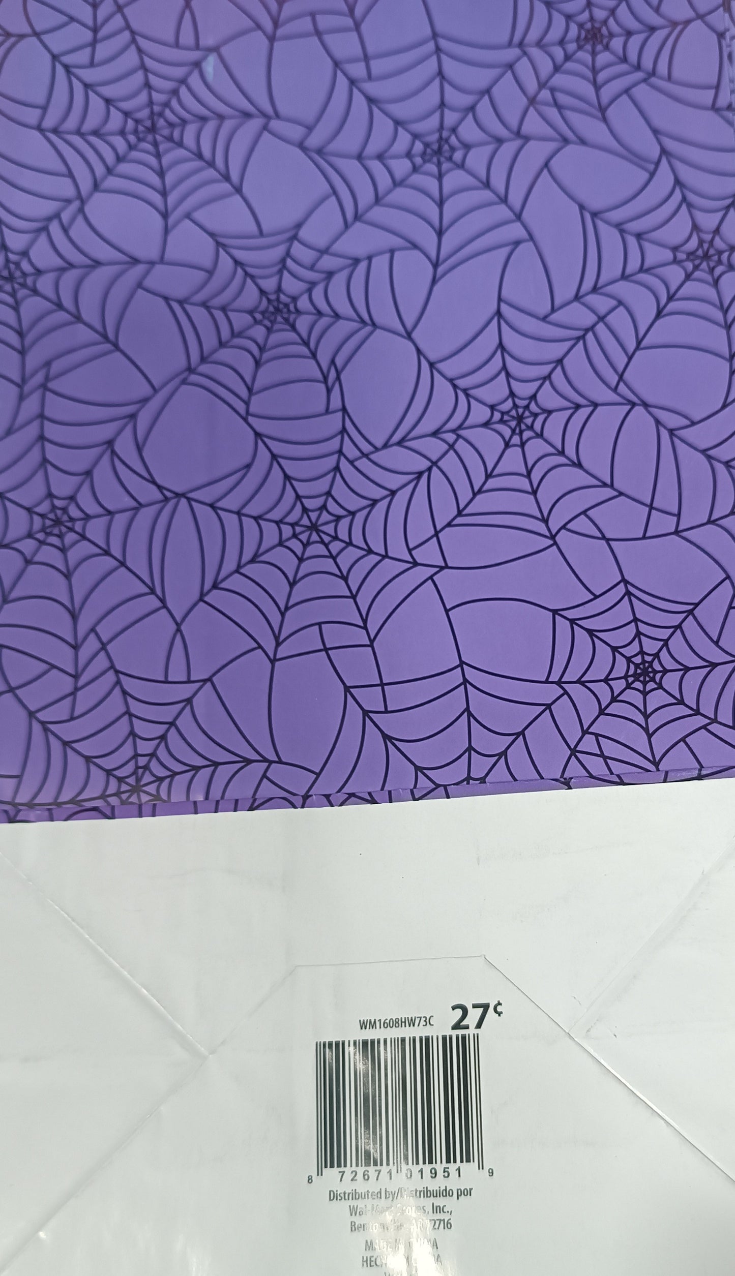 Purple Spiderweb Treat Bags