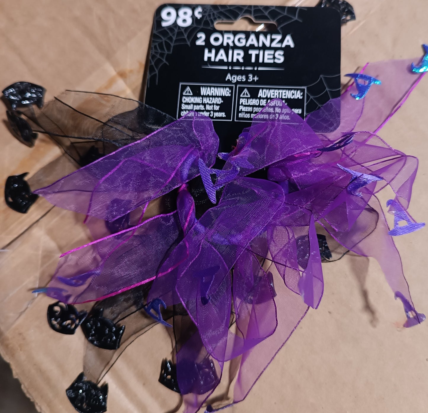 2 Organza Hair Ties