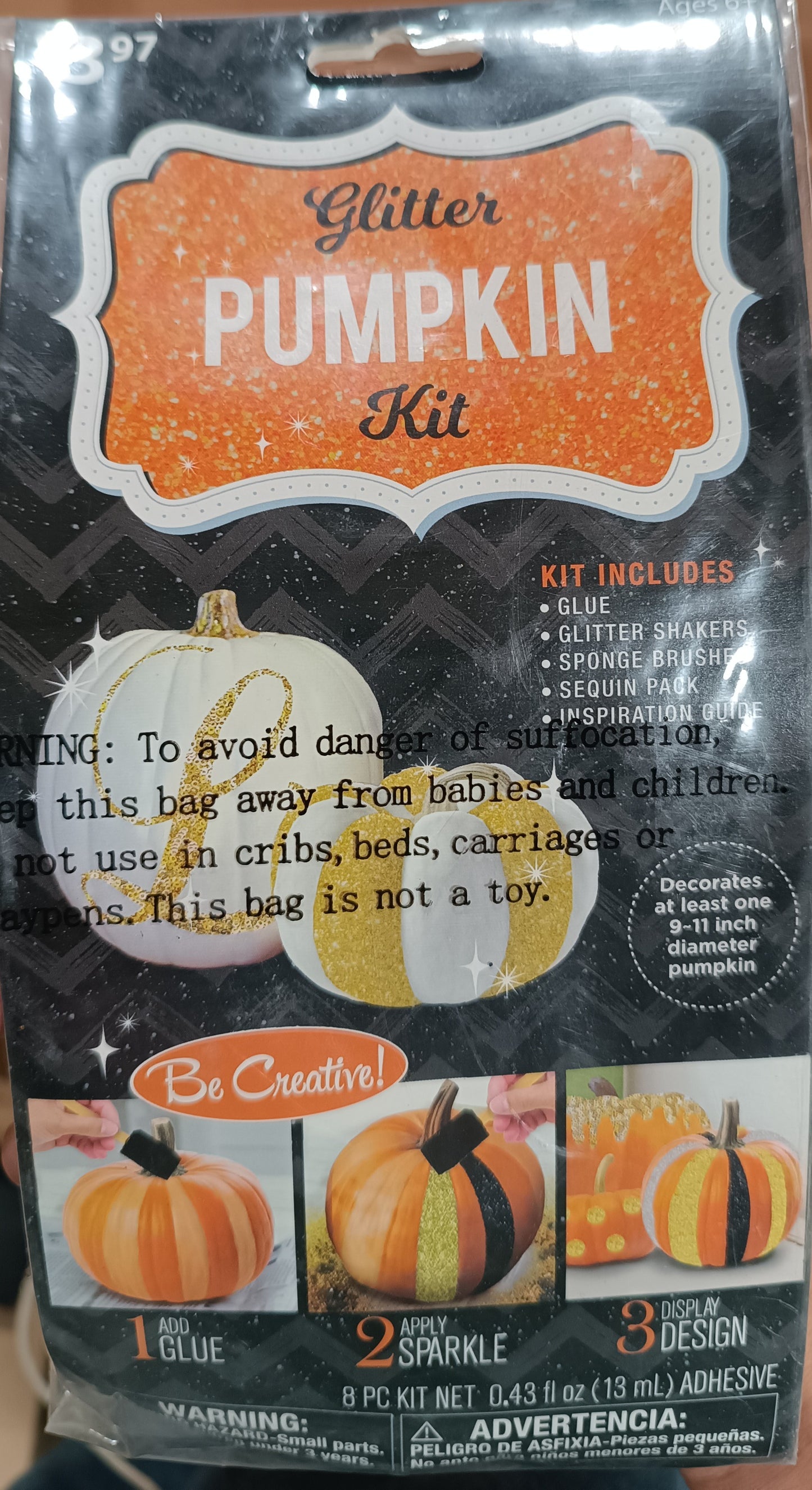 Glitter Pumpkin Kit