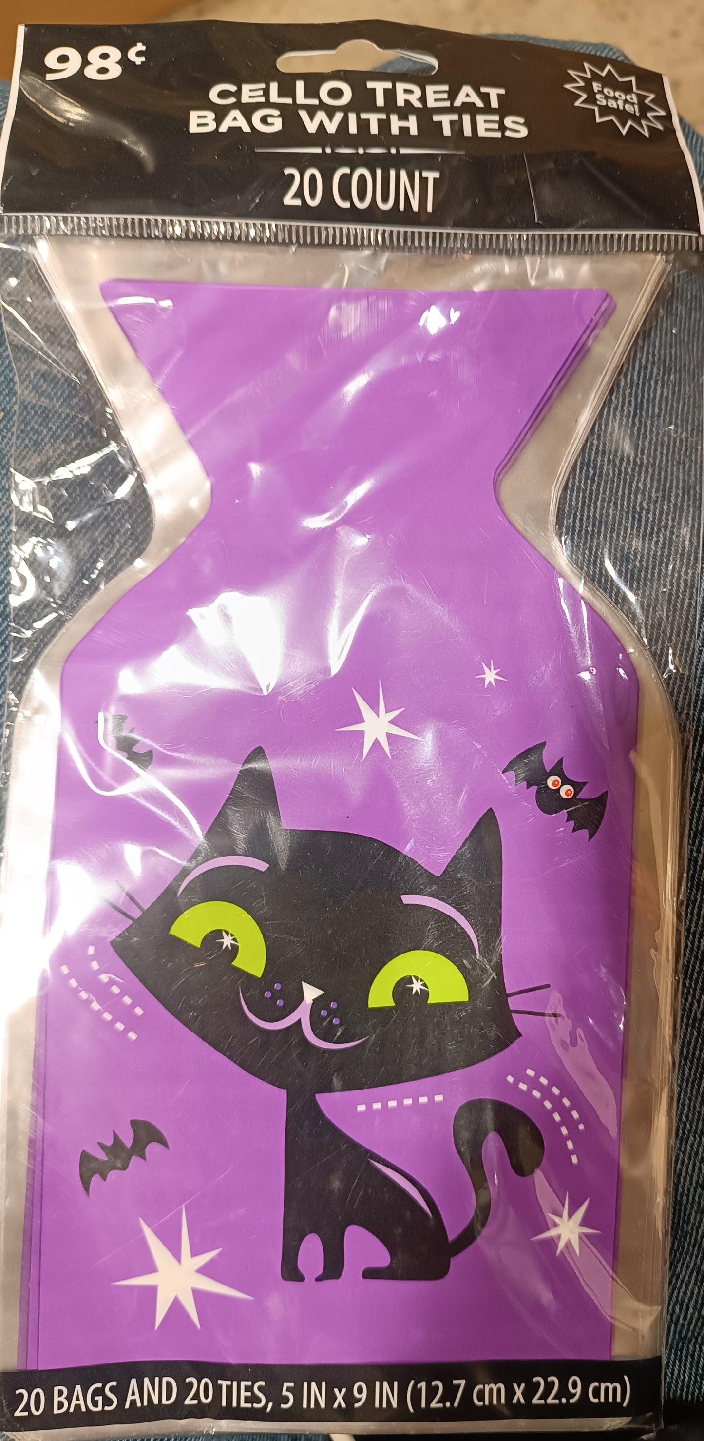 Cello Treat Bag with Ties 20 Count