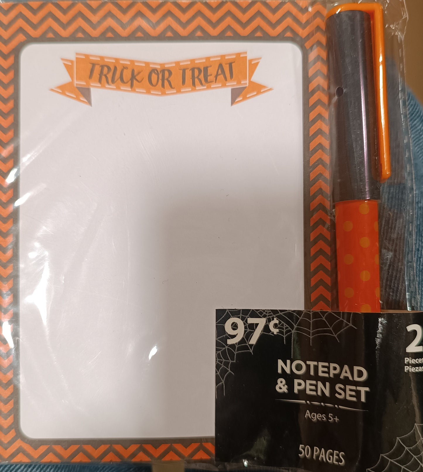NotePad & Pen Set 50 Pages Orange