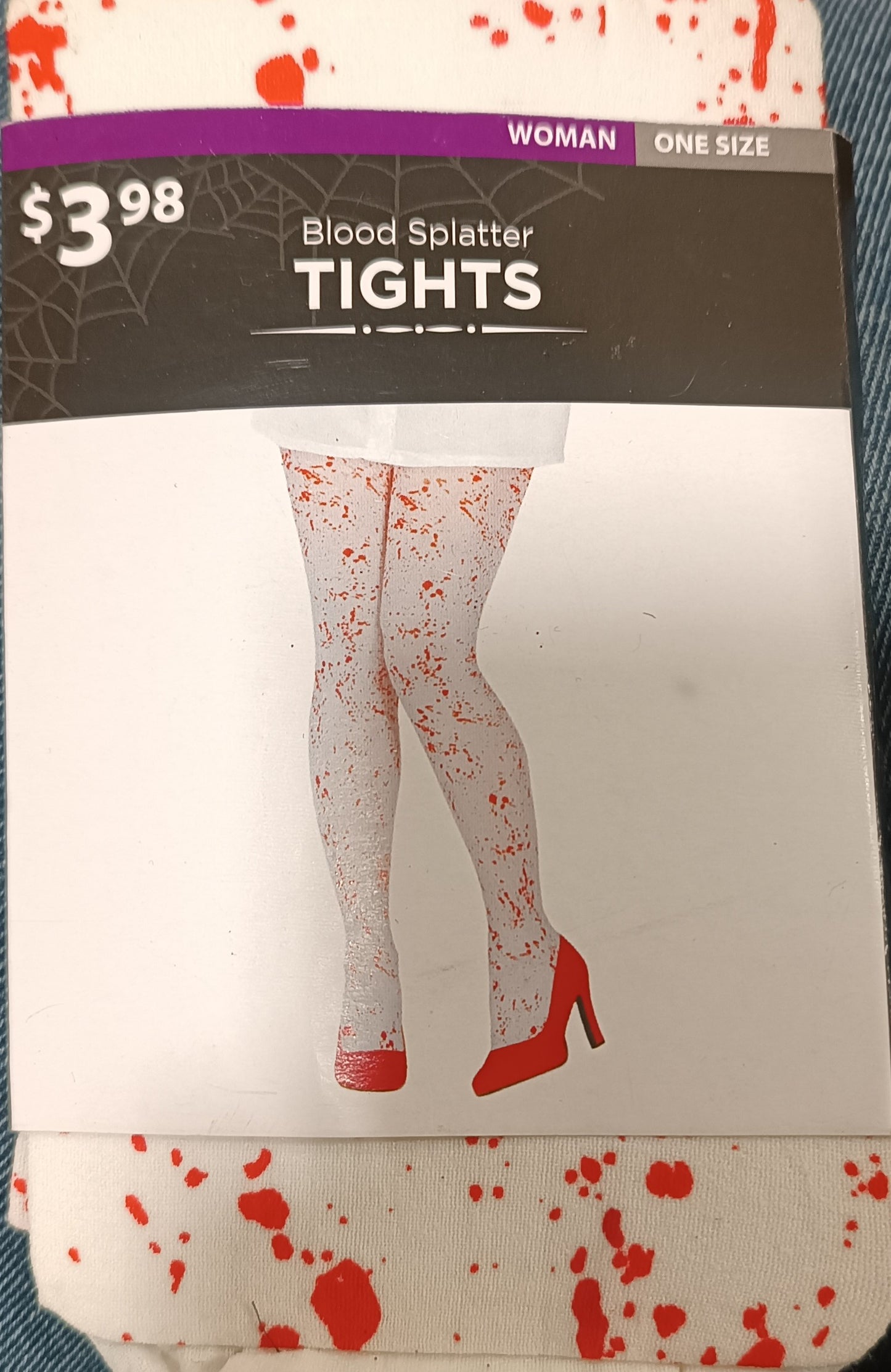 Blood Splatter Tights Woman