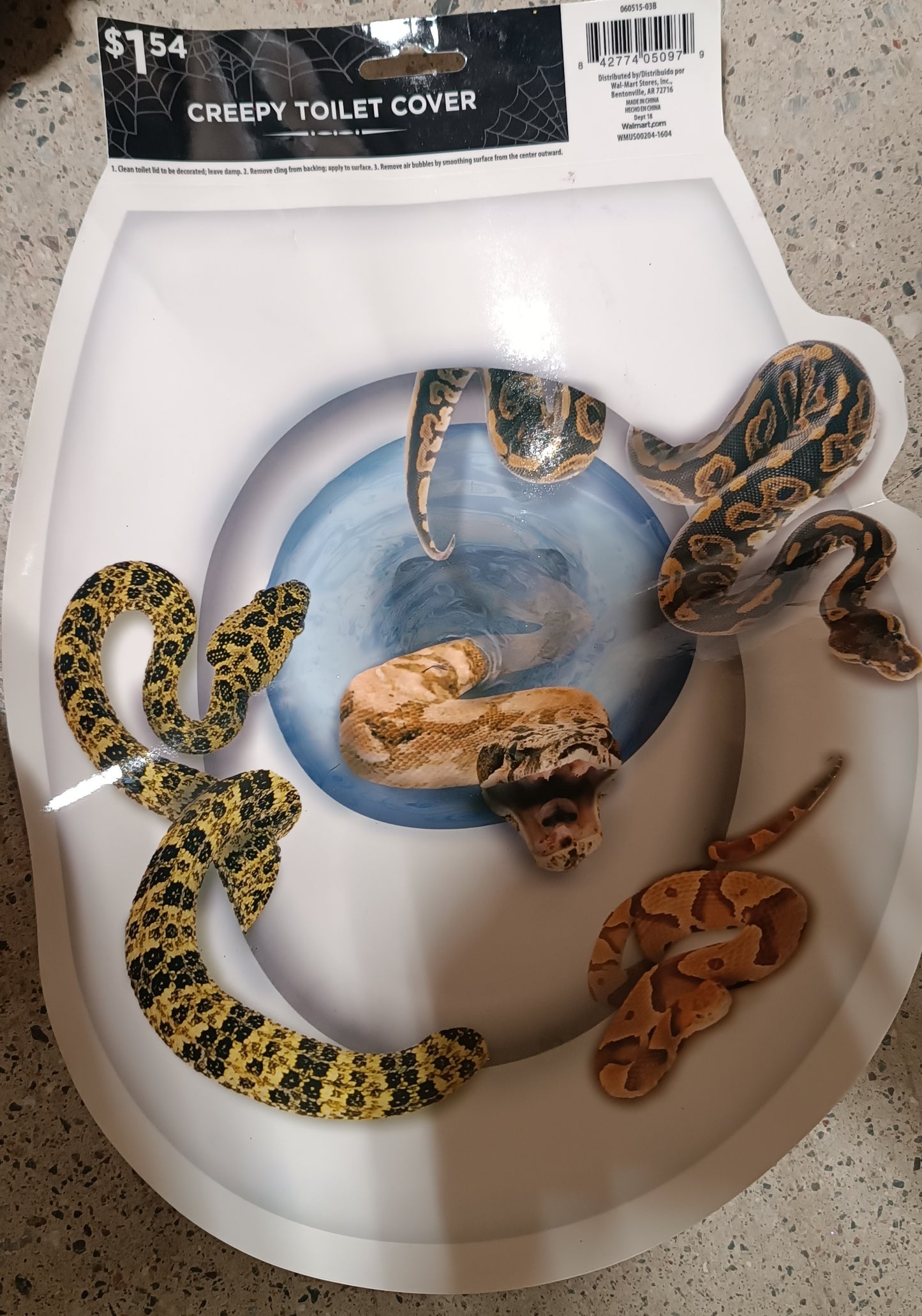 Creepy Toilet Cover Decoration