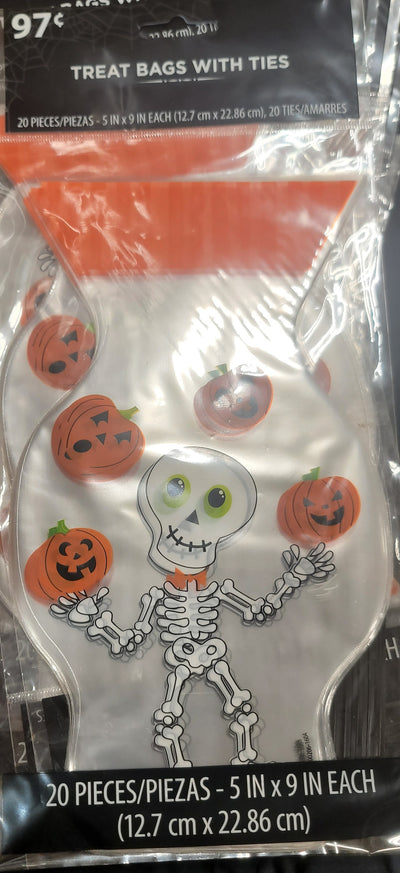 Treat bags with ties