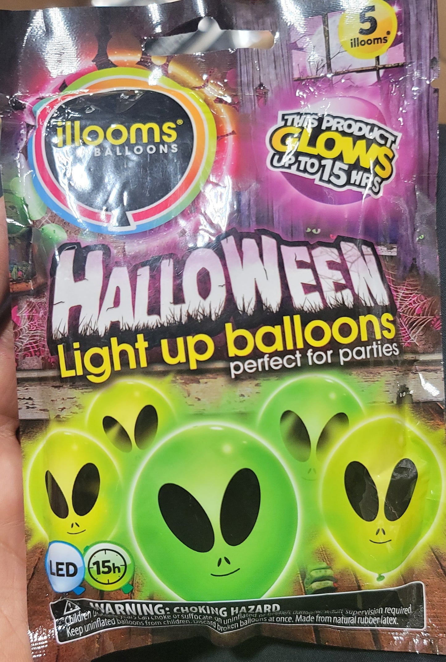 Halloween light up balloons