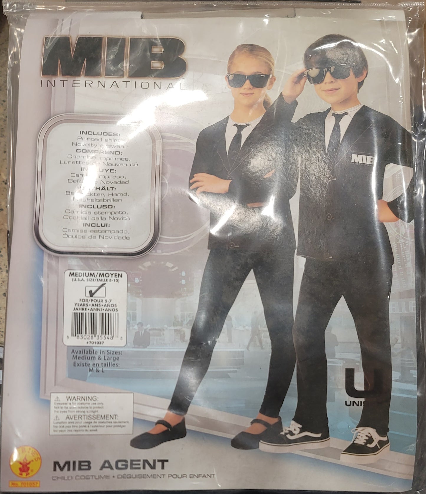 Mib Agent Child Costume medium 8-10