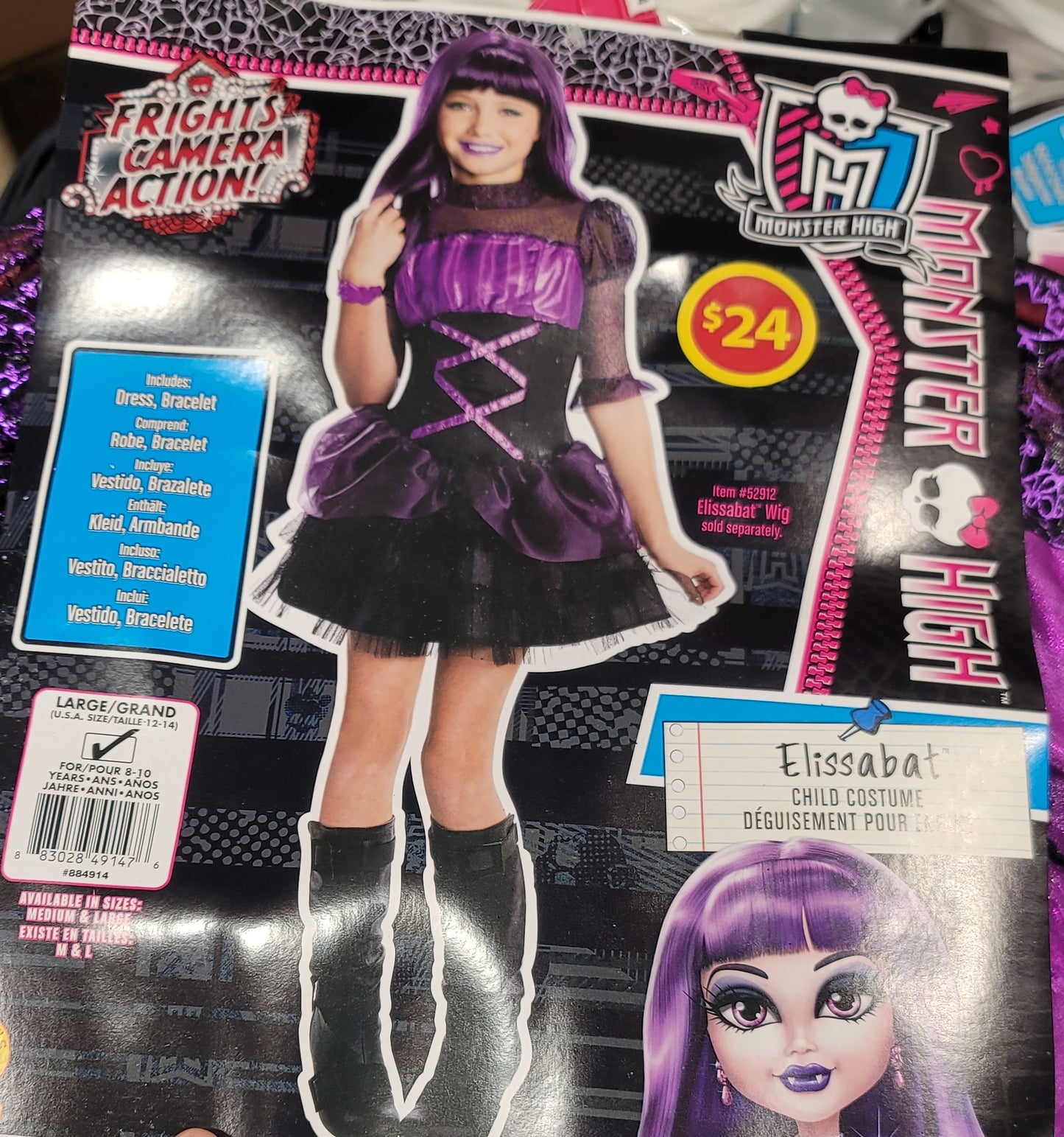 Elissabat Child Costume large 12-14