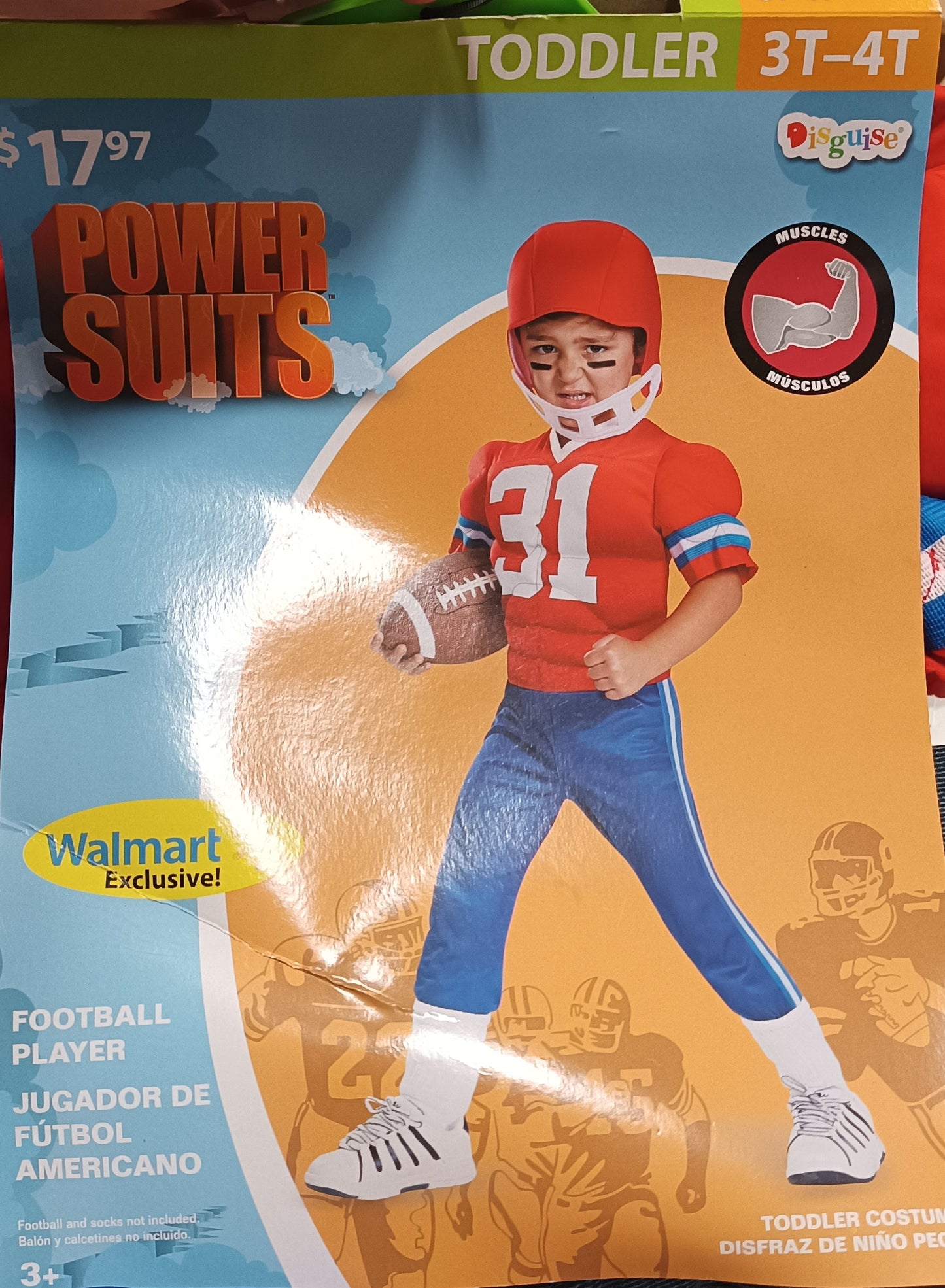 Power Suits Toddler 3T-4T Football Player