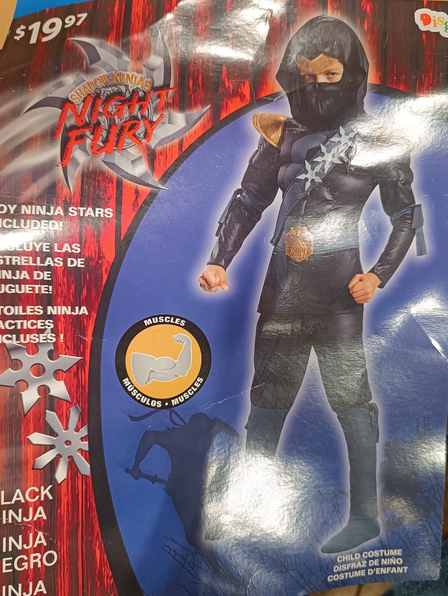 Shadow Ninjas Night fury Black Ninja  Boy M 8-10