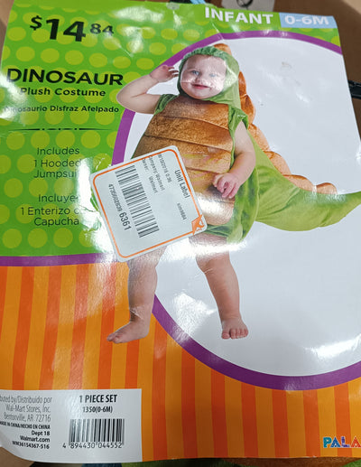 Dinosaur Plush Costume  Infant 0-6 M