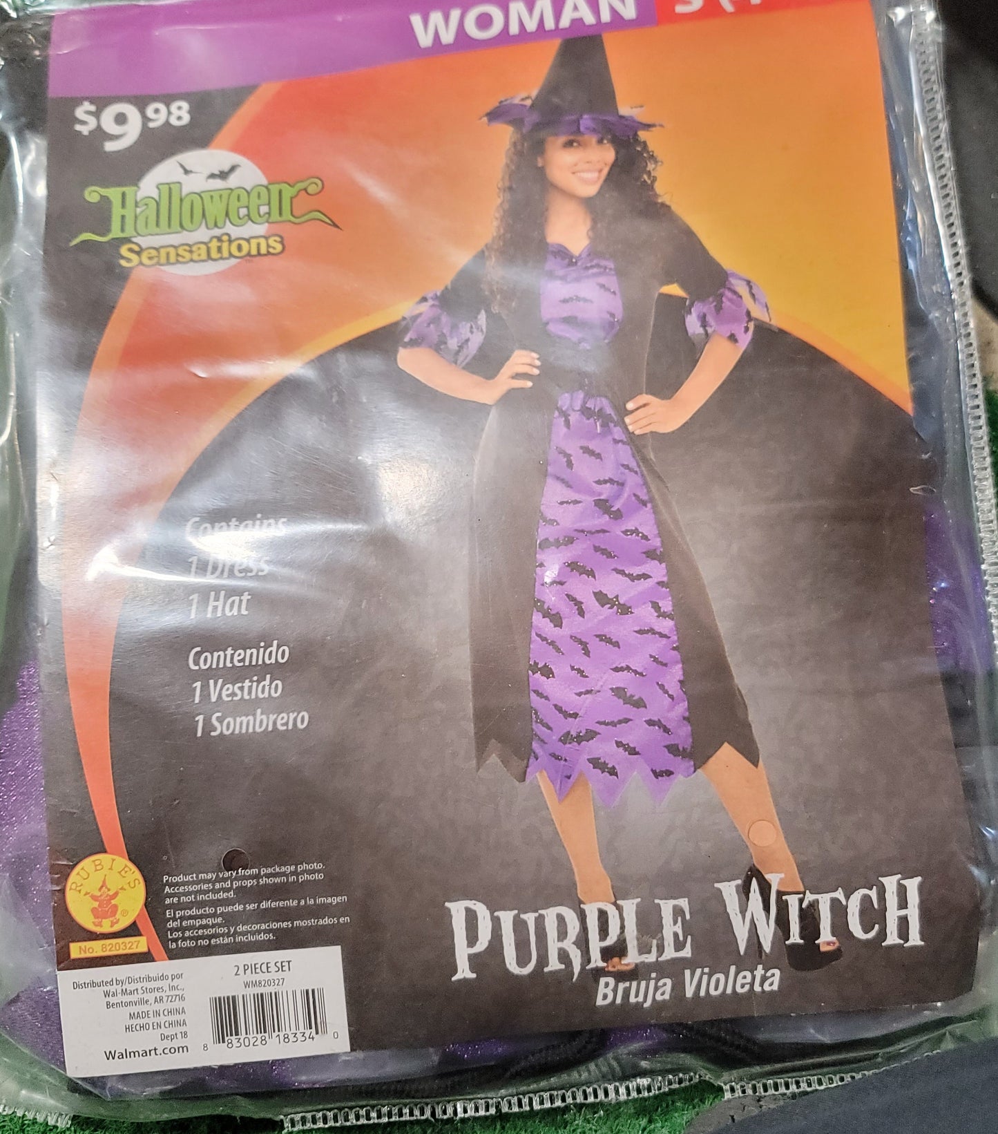 Purple witch woman s 4-6