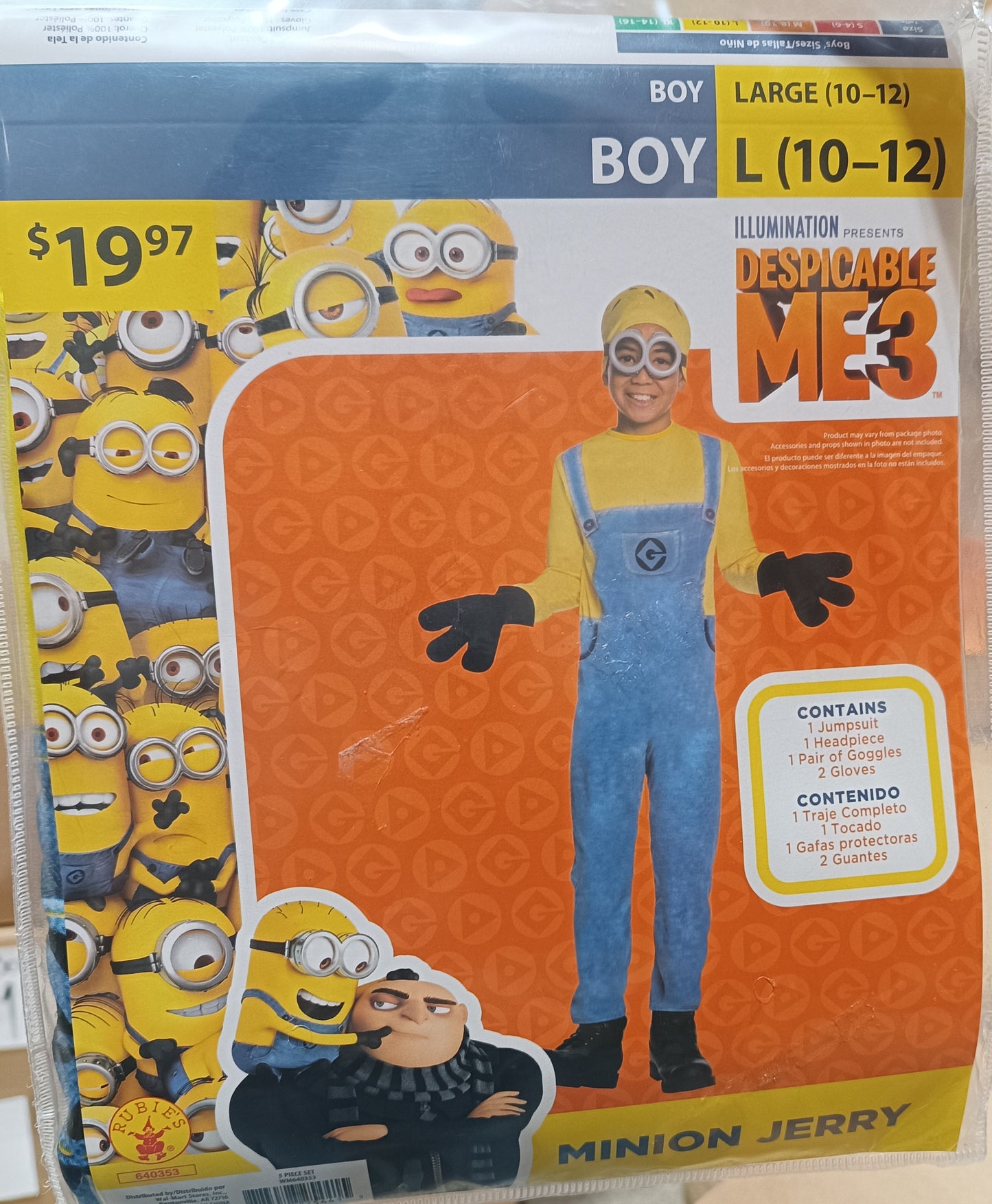 Minion Jerry Boy Large 10-12