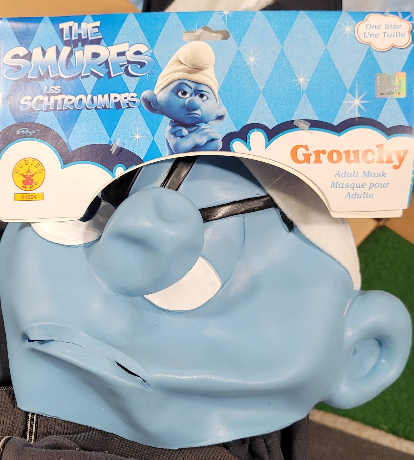 Grouchy Adult Mask from The Smurfs