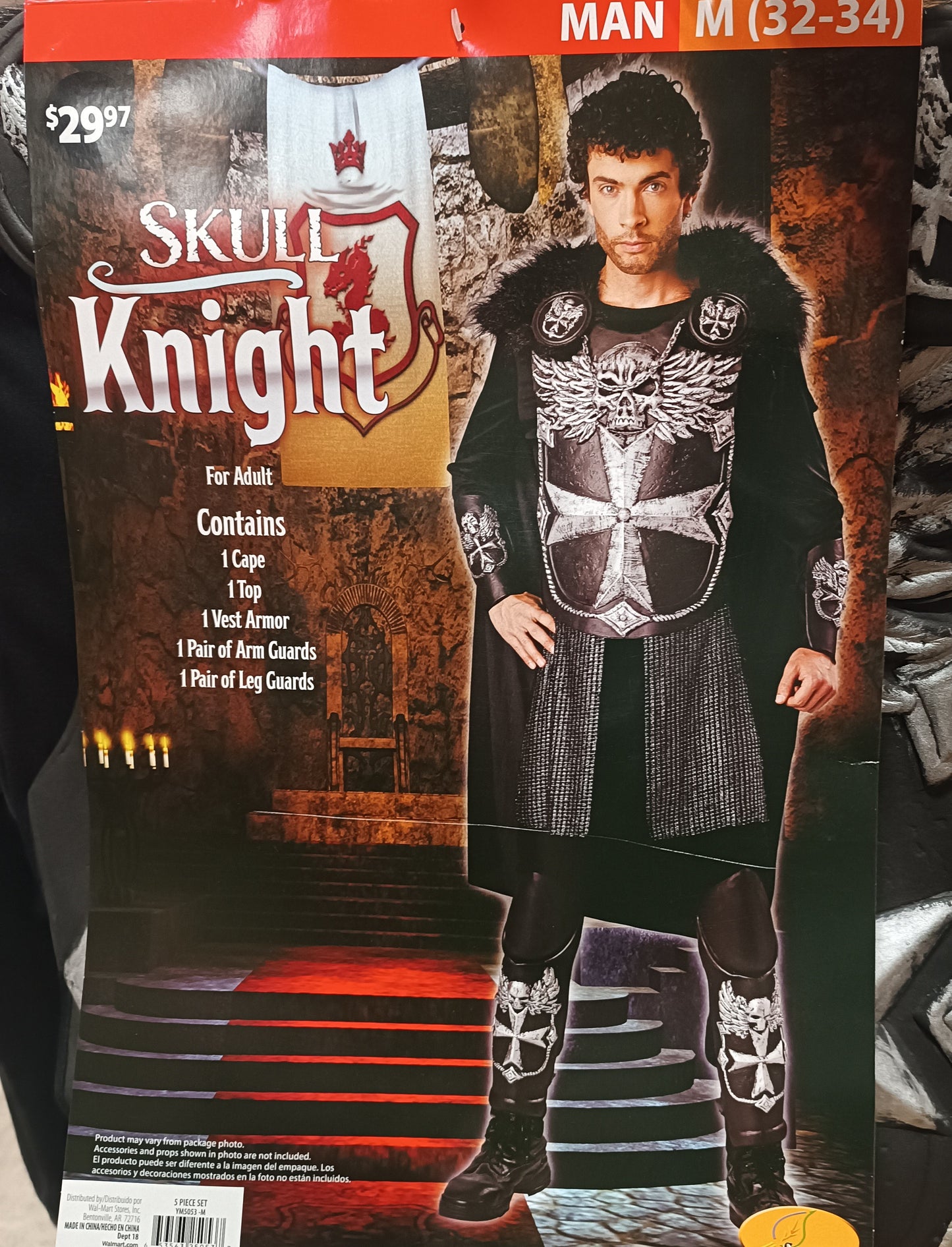 Skull Knight Adult Man 32-34