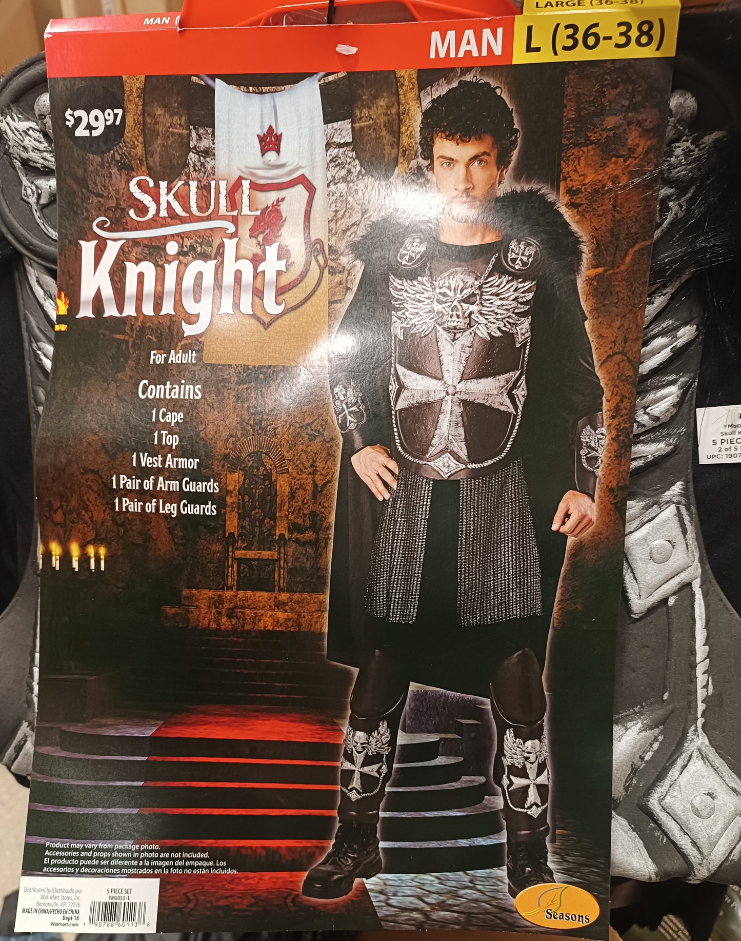 Skull Knight Adult Man L 36-38