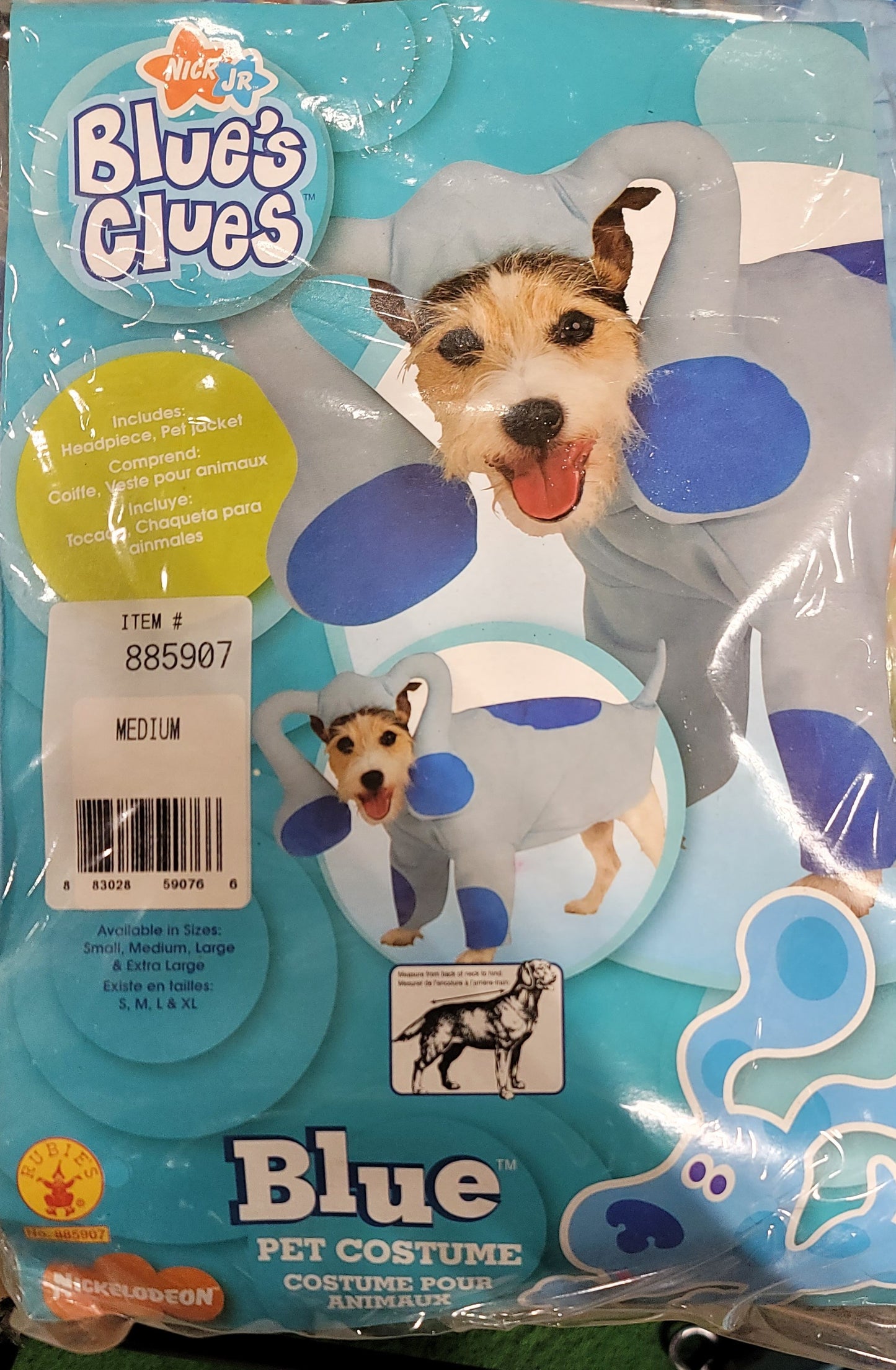 Blue'0s Clue's Pet Costume medium
