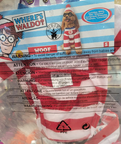WHERE'S WALDO? Pet Costume-Small