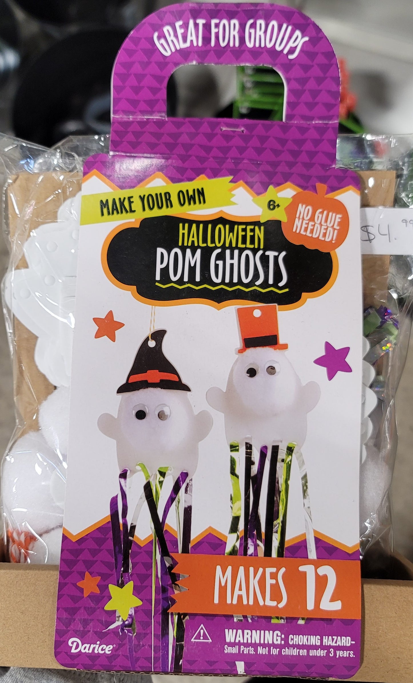 HALLOWEEN POM GHOSTS