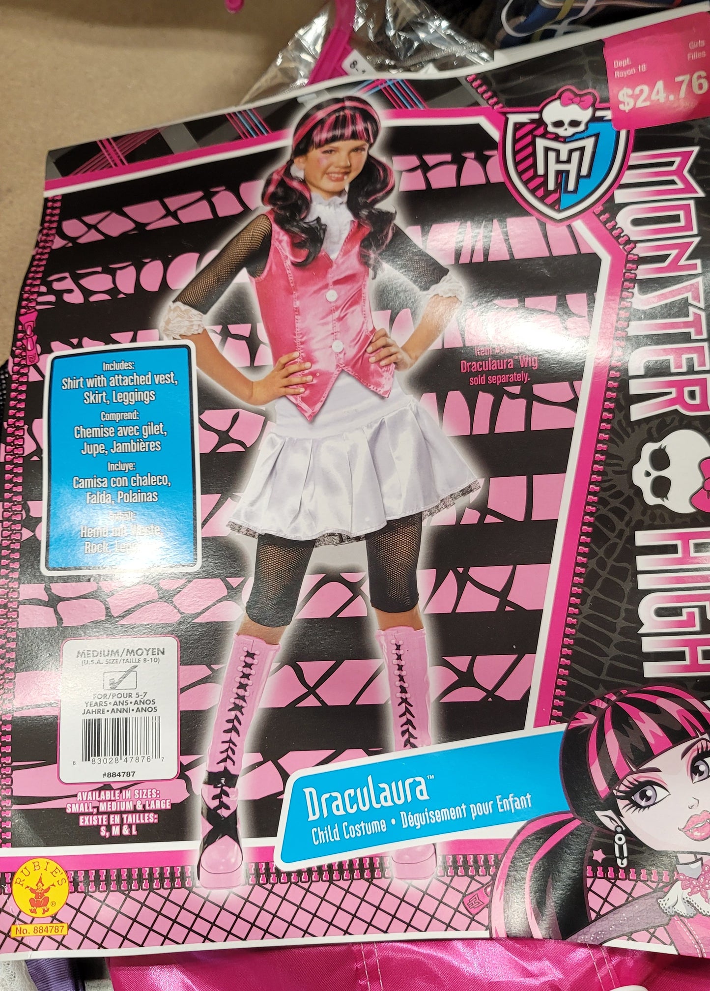 Draculara MONSTER HIGH MEDIUM