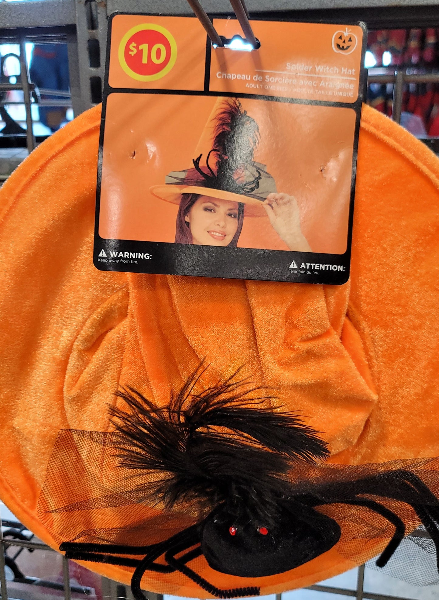 Spider Witch Hat Orange