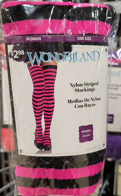 WONDERLAND Nylon Striped Stockings