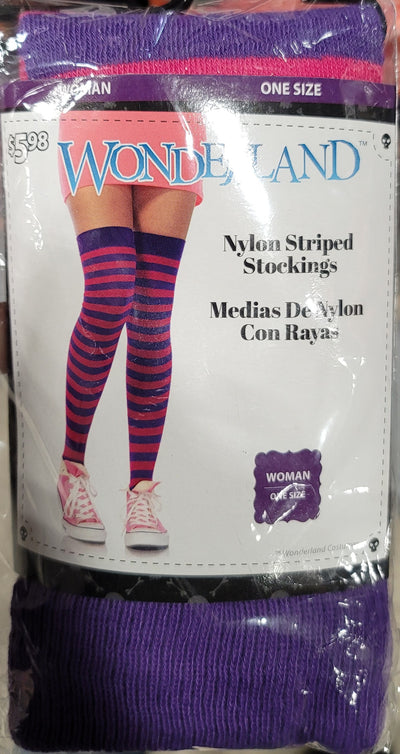 Wonderland Nylon Striped Stockings 012270