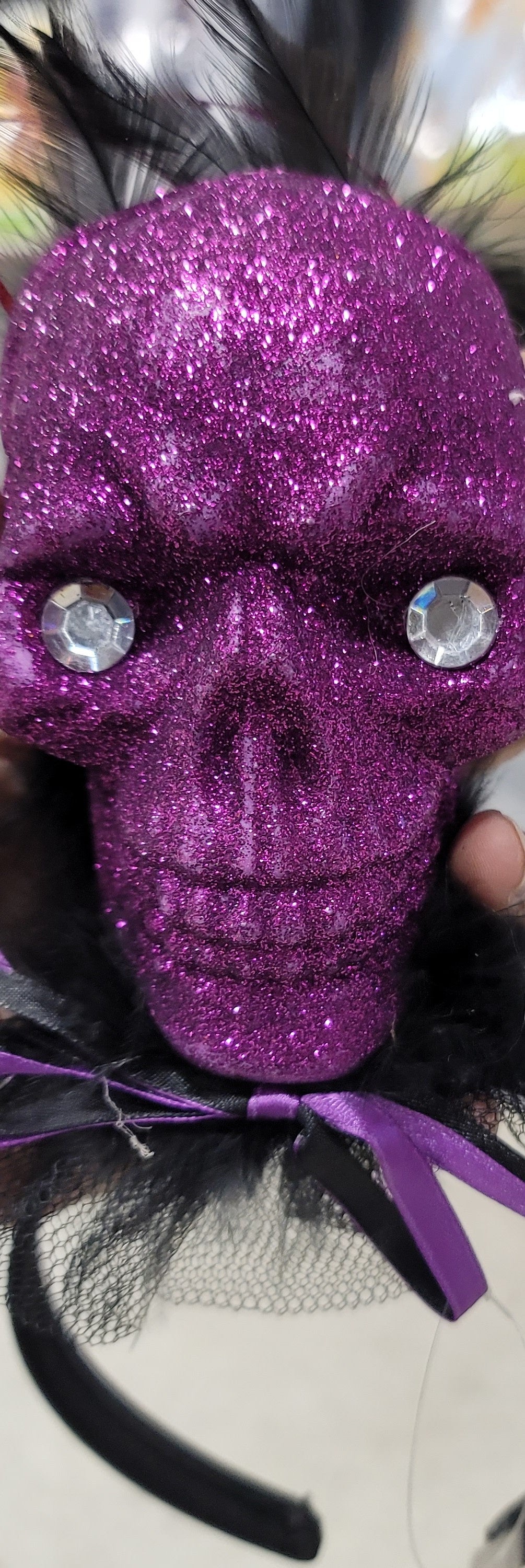 SKULL HEADBAND Purple
