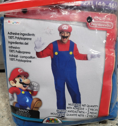 Mario Delixe Adult costume 2X-LARGE (44-46)