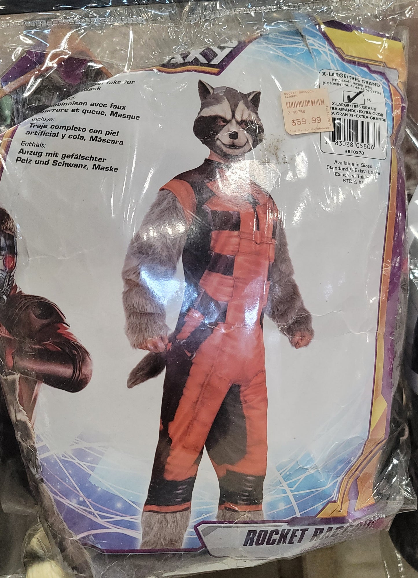 Rocket Raccoon Costume – X-Large
